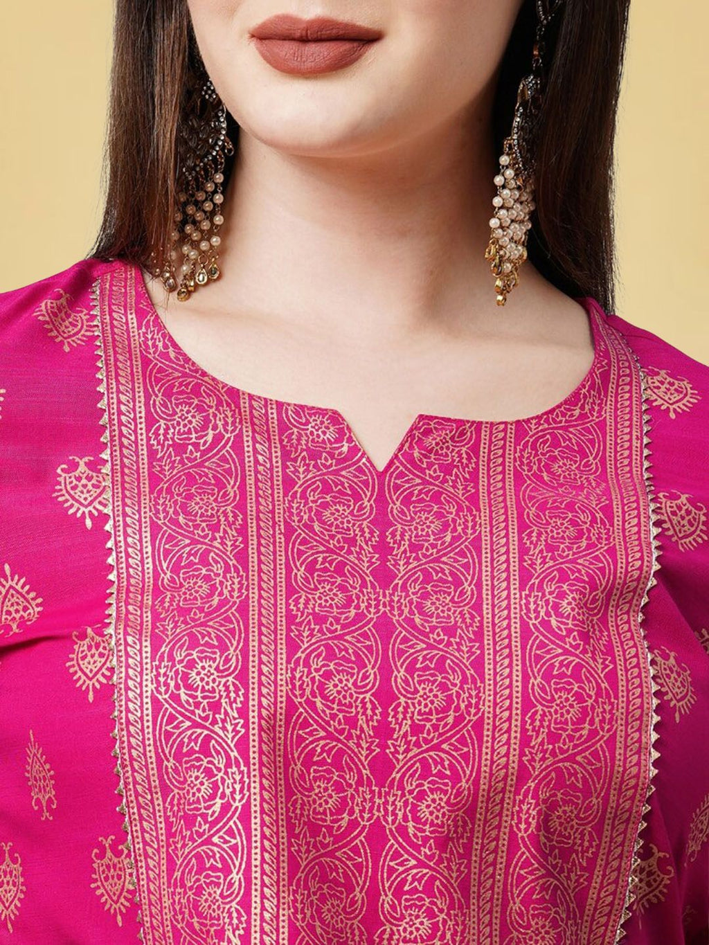 Elegant Printed Cotton Kurta Set for Women