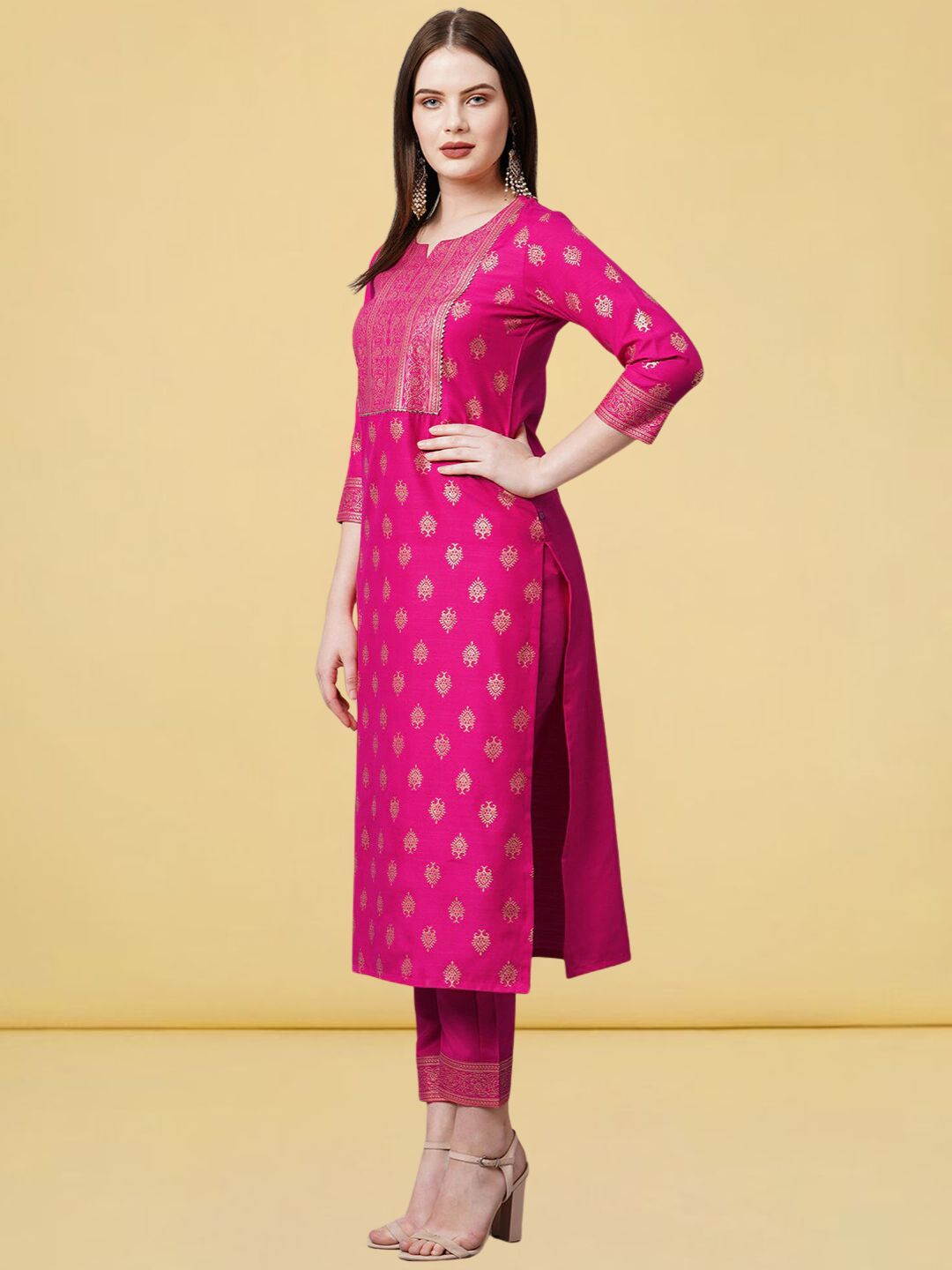 Elegant Printed Cotton Kurta Set for Women